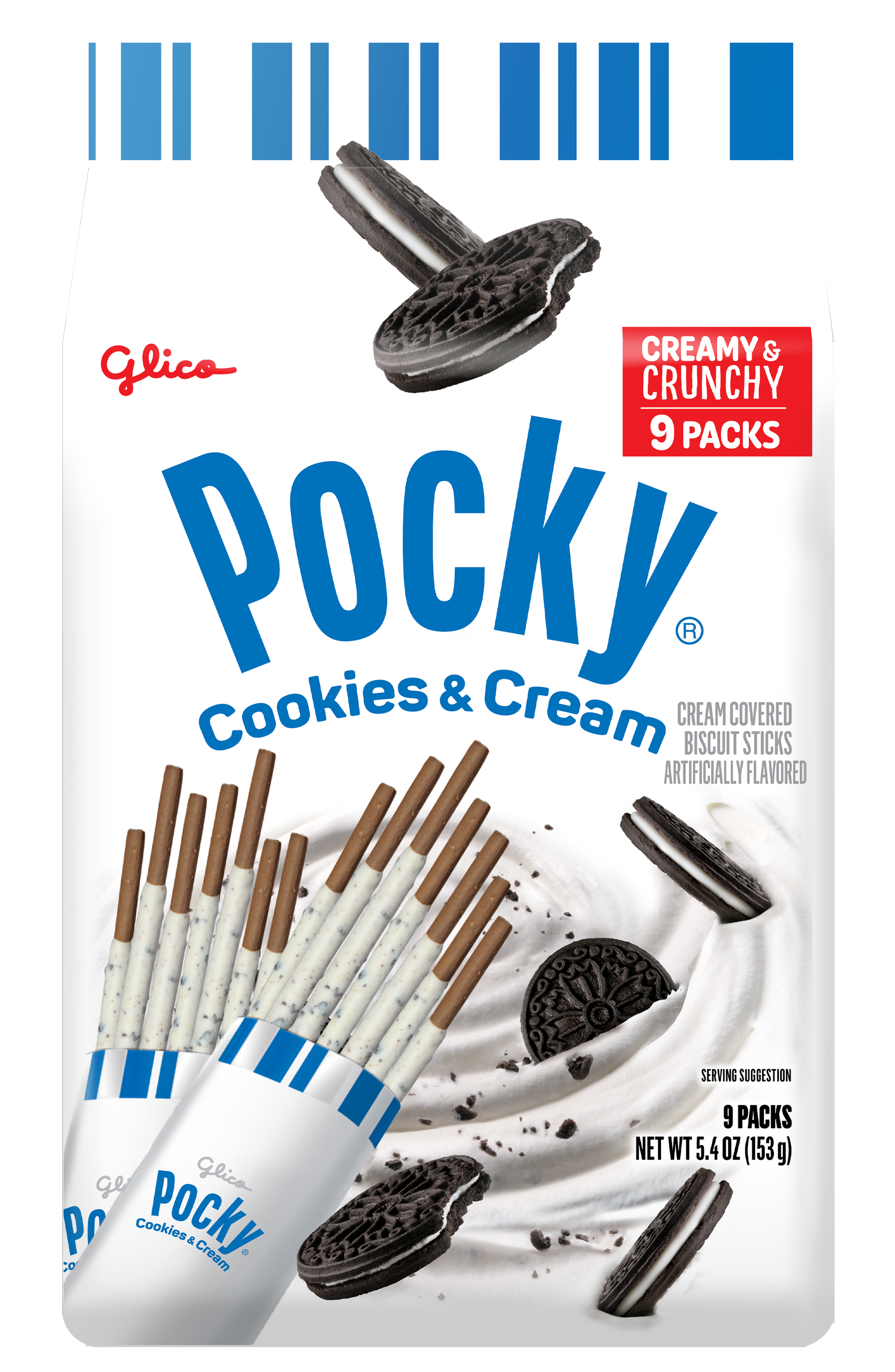Pocky Cookies & Cream Family Pack | Ezaki Glico USA Corporation